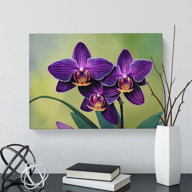 Gorgeous Orchid Flowers - Wrapped Canvas, 50cm H x 76cm W x 3cm D
