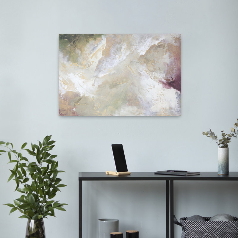 Art contemporain, art contemporain abstrait, H 16 po x l 24 po