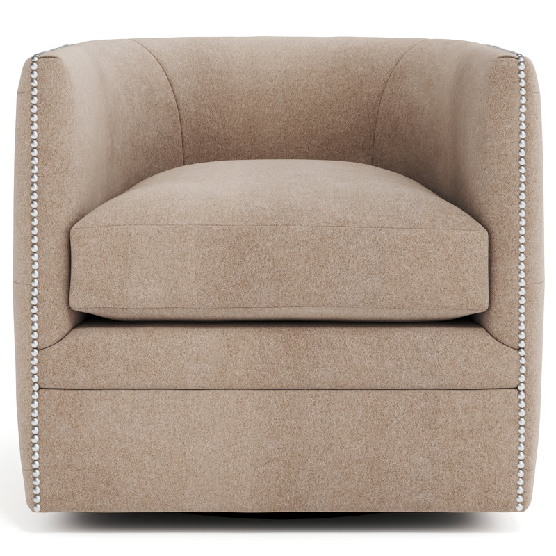Palazzo Swivel Barrel Chair, Taupe 1583-200