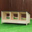 Triple Nesting Box For Chickens-solid Pine Wood