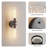 2 Pcs Wall Sconces Modern Wall Light Fixtures Black-2123811248