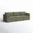 Winfree 112.6" W L 3-Piece Upholstered Modular Sofa with Toss Pillows -1212955932