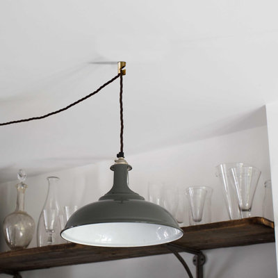 Ceiling Cable Mount Hook for Swag Pendant and Chandelier Lighting