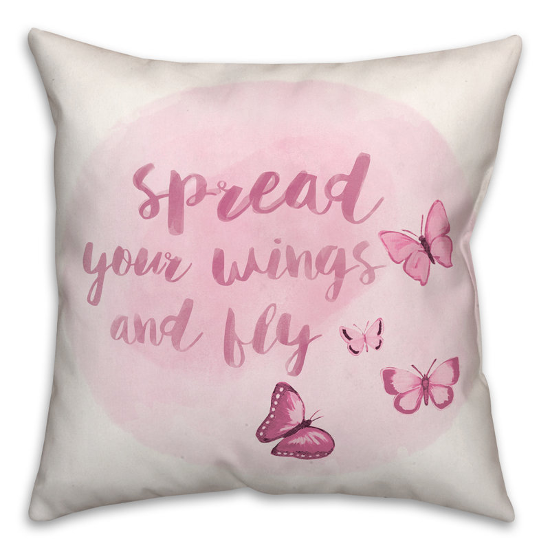  Coussin Spread Your Wings, 16 po x 1 po