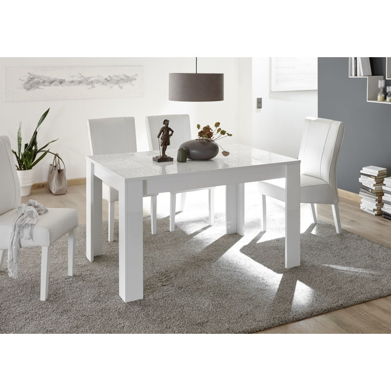 Tyson Dining Table, White Highgloss