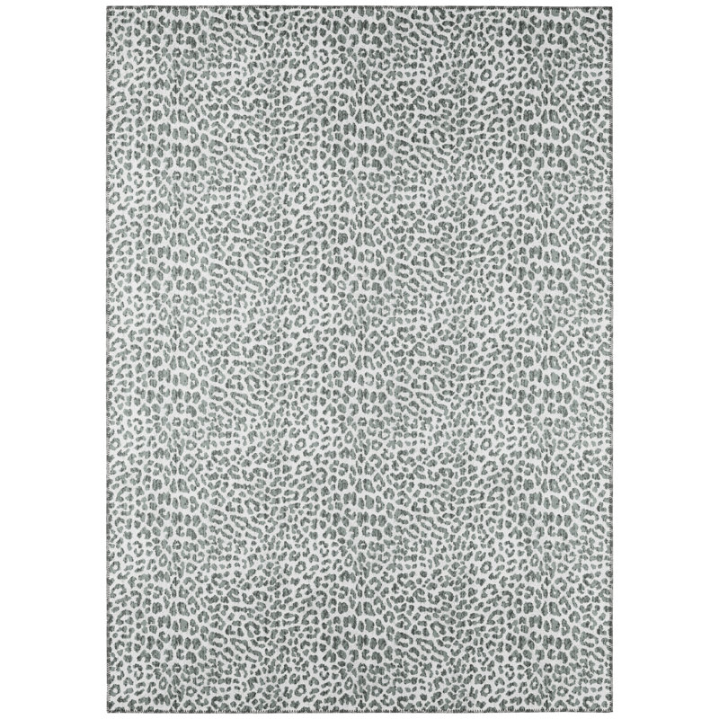 Chenille Washable Animal Print Rug, Rectangle 9' x 12'