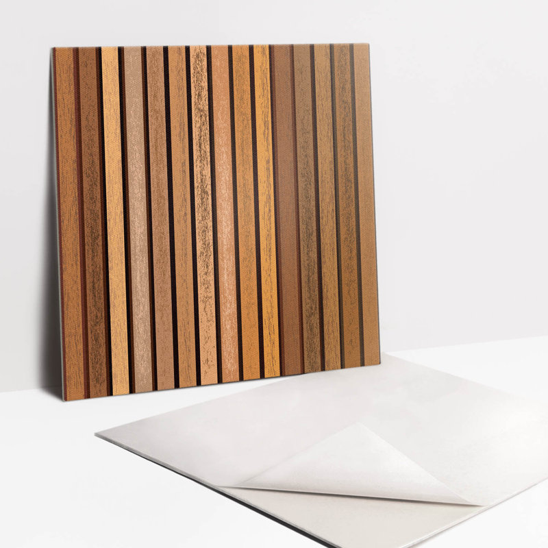 Melrose 30cm x 30cm PVC Wood-Effect Tile in Brown