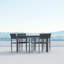 Porto Power Coated Aluminum Dining Table-1992375374