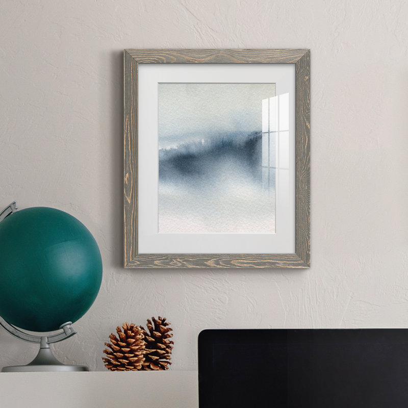 Summer Rain I - peinture encadrée, H 24 po x l 18 po x P 1,5 po, Cadre en papier gris