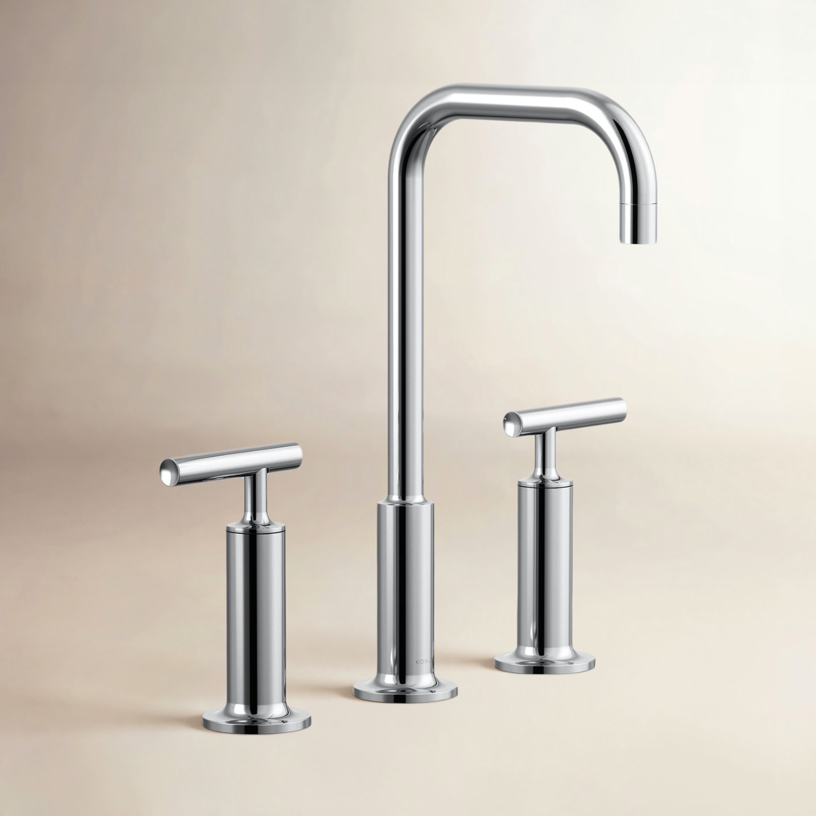 Purist Widespread Bathroom Faucet, Polished Chrome