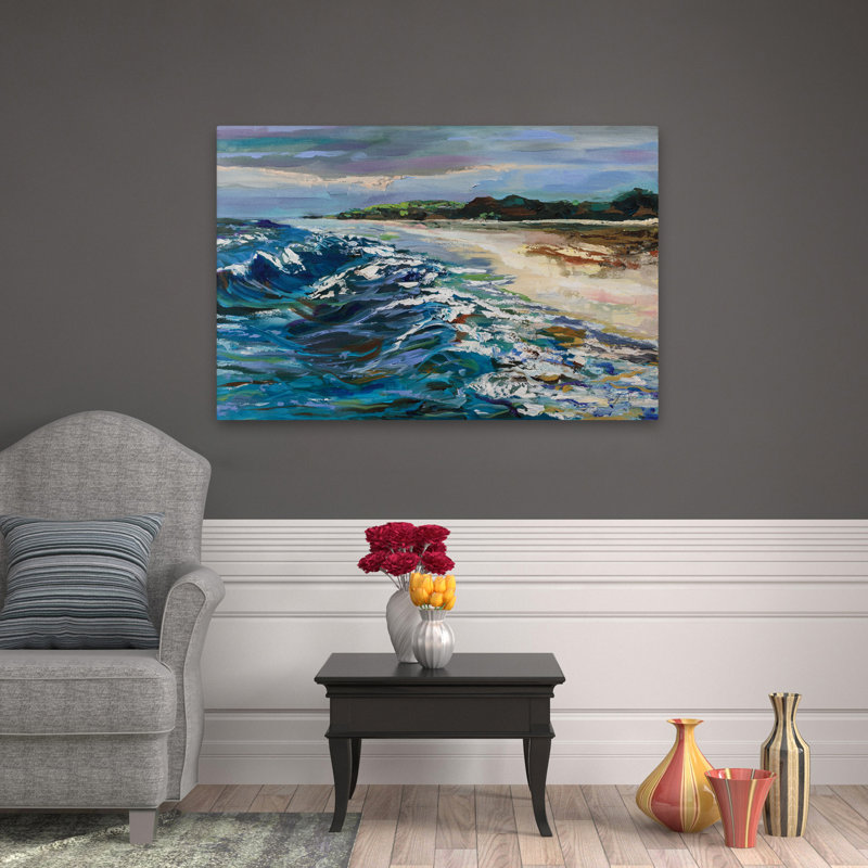 Rough Surf Coastal Beach Coastal, H 48 po x l 32 po