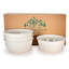 Rolled Black Rim Bowl Set/4-1023519221