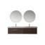 Ensemble de meuble-lavabo double 72 "avec miroir-2022260378-2022260379