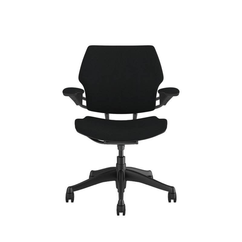Freedom Ergonomic Task Chair - Guest, Graphite, Beige - 21,