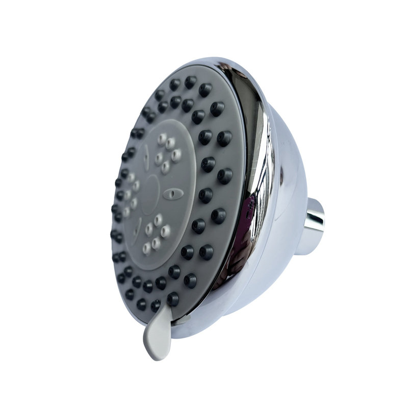 High-Pressure Rain Shower Head with 3 Spray Modes, Chrome Finish
