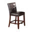 Chaise d'intérieur, ensemble de 2 chaises à hauteur de comptoir, chaise rembourrée capitonnée