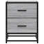 Armoire de chevet vidaXL Bois d'ingénierie, acier-804668620