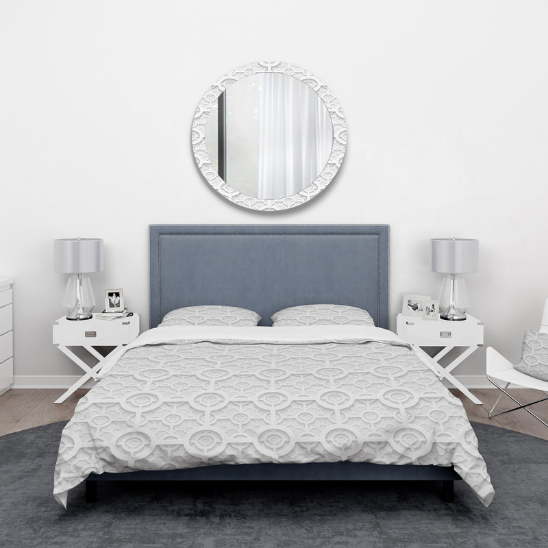 Ensemble de housse de couette scandinave, Housse de couette double / grand et 2 taies