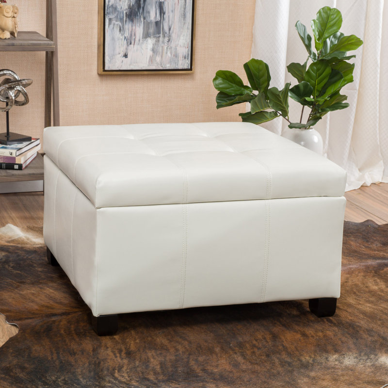 Isabeth Upholstered Ottoman, Espresso 