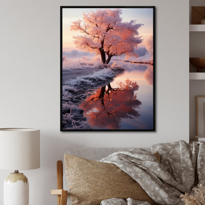 «Winter Landscape Frozen Sunlight IV», reproduction sur toile