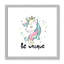 «Be Unique», impression sur papier licorne-47848655-47848664