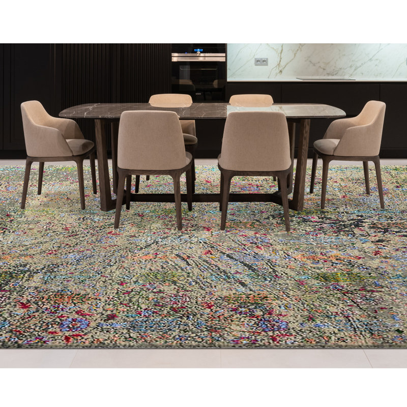 Area Rug in Brown, Rectangle 10' x 14'