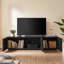 Meuble télé moderne avec rangement de 70,87 po de largeur avec meuble télé pour téléviseur de 80 po ou moins-1322305832-1320392555