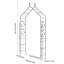 Arche de jardin décorative en métal, treillis, style gothique, arche pointue, support pour plantes d'entrée, noir
