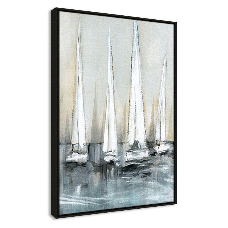 «Point of Sail II» par Susan Jill, H 37,5 po x l 25,5 po x P 2 po, Espresso