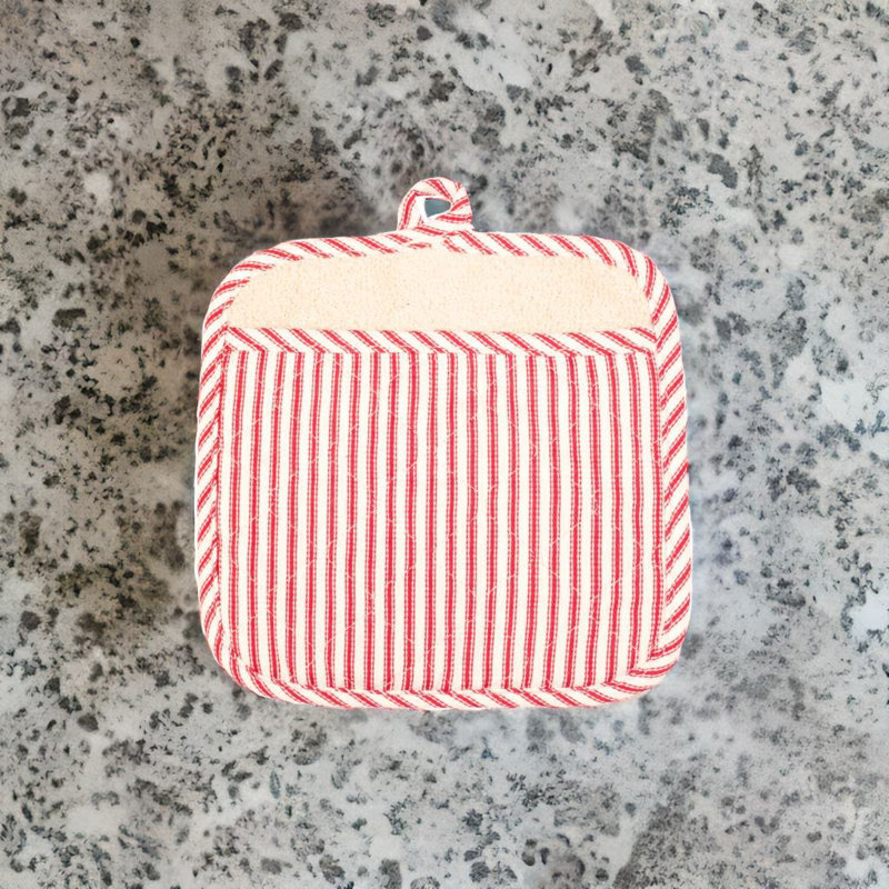 Striped Cotton Bib Apron