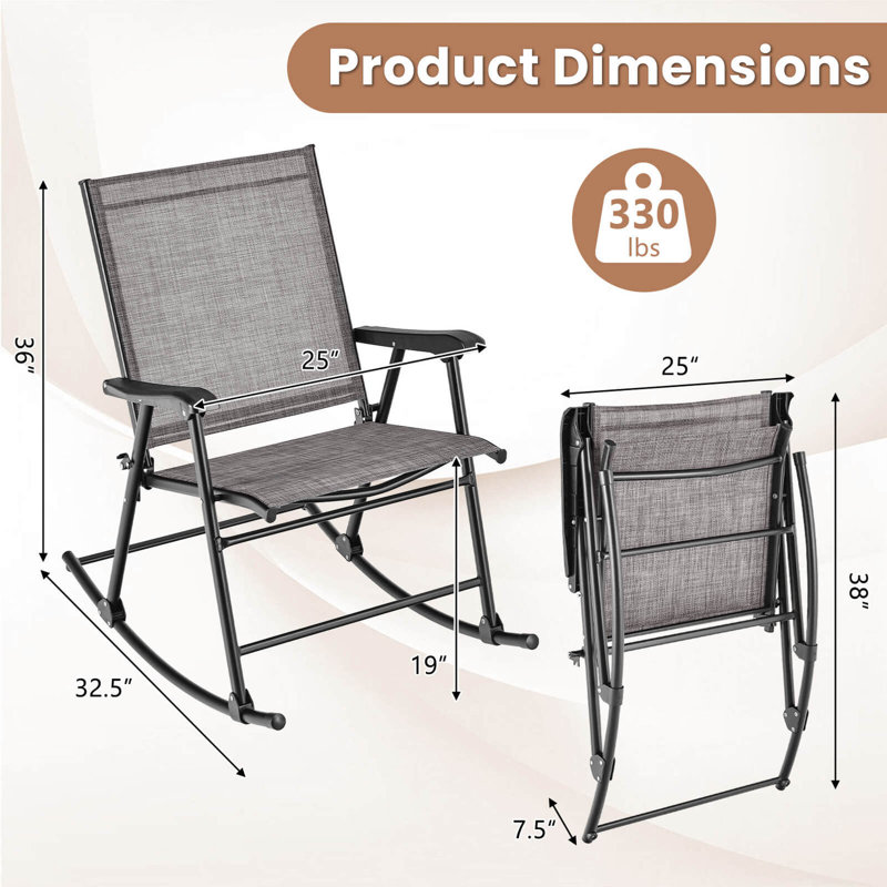 Chaise d'extérieur en métal Hiyam
