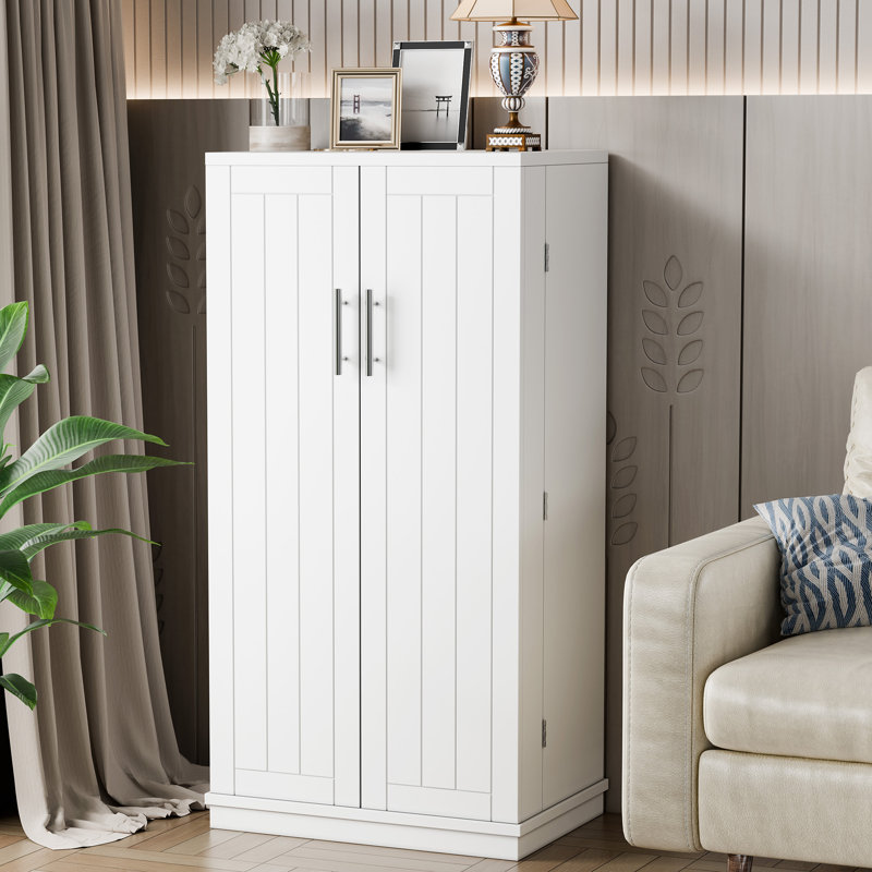 Brittlee 47.24'' Kitchen Pantry, White
