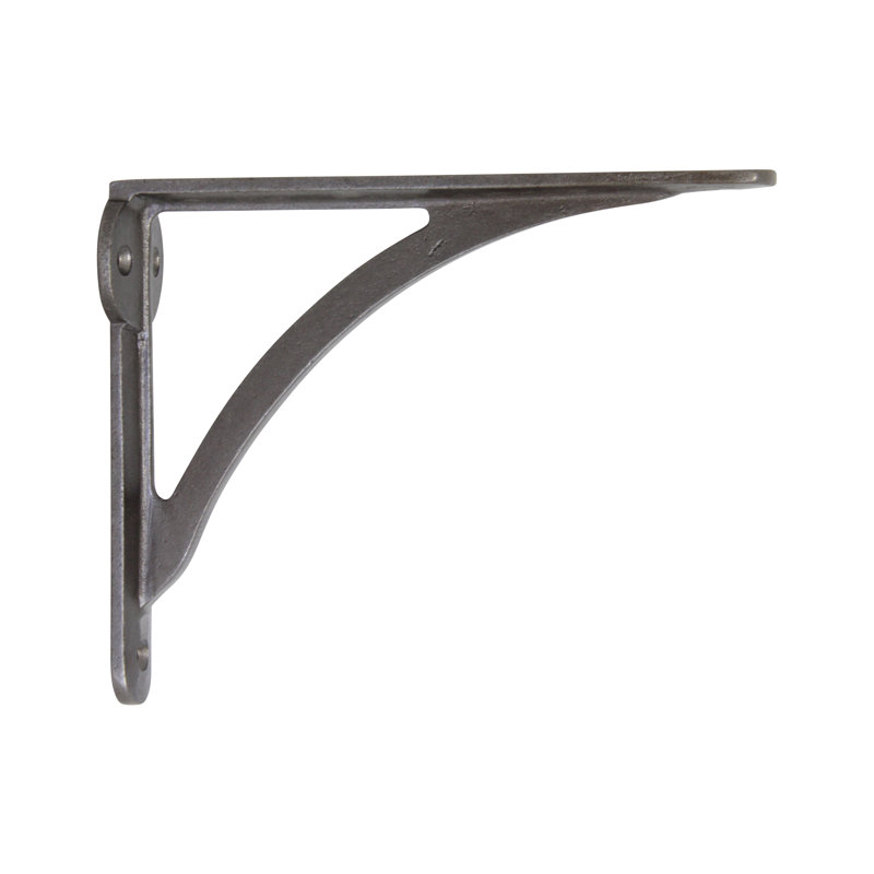 Modern Sleek Shelf Bracket BK-IR8207 from RCH Supply Co, 5.5" H x 0.8" W x 7" D, Gray