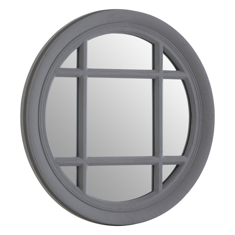 Marrero Solid Wood Concave Wall Mirror