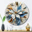 Horloge murale, décor floral abstrait Magnolia-93380020