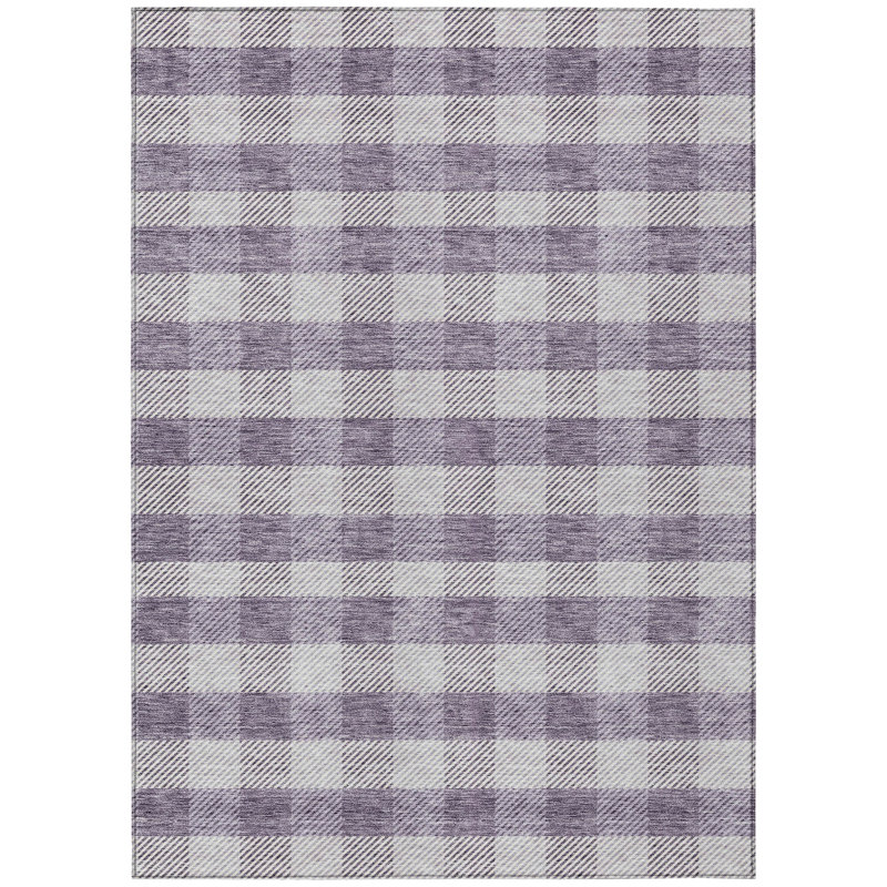 Colzie Plaid Indoor / Outdoor Rug, Rectangle 8' x 10'