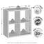 Cubicle 76.2cm H Media Shelves-121084218
