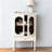 Retro White Manufactured Wood Accent Cabinet-452331762