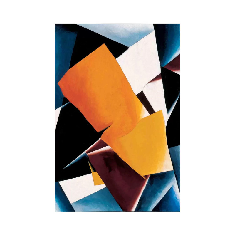 Painterly Architectonics by Lyubov Popova - Wrapped Canvas Painting, 20.32 cm H x 30.48 cm W