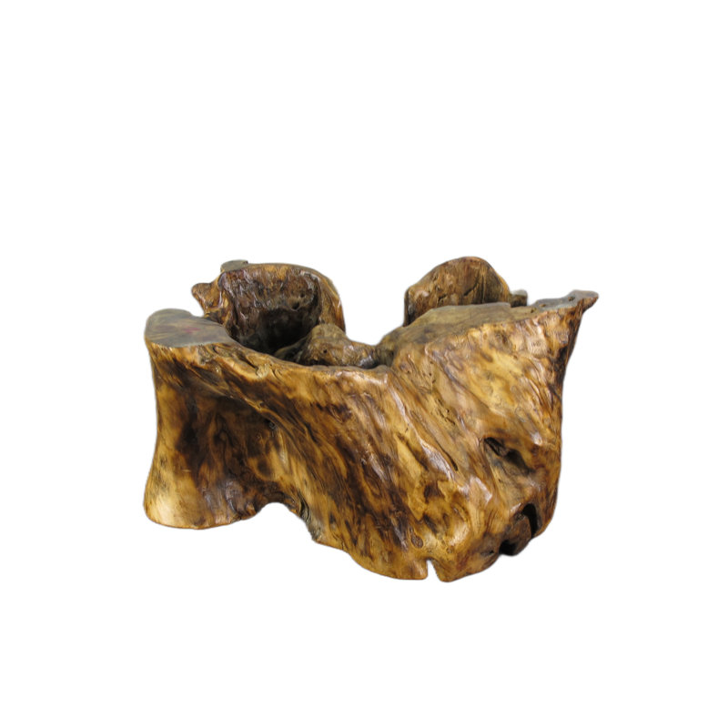Asian Classic Hand Carved Natural Wood Table Top Sculpture