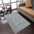 Beier Washable Area Rugs Non-Slip Modern Abstract Rugs for Living Room Entryway Bedroom - MACHINE MADE POLYESTER AREA RUGS - Multicolor, Oriental Design-1673290783