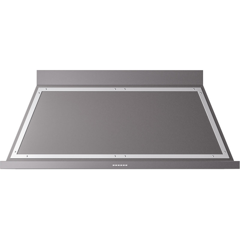 ILVE 60" Nostalgie II Noblesse 600 CFM Ducted Wall Mount Range Hood, Graphite Matte/Chrome