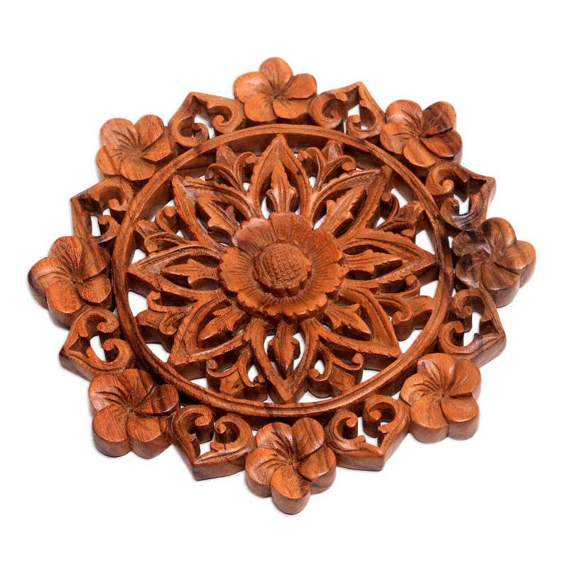 Handmade Traditional Wall Decor on Solid Wood