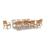 Arbor Outdoor 11 - Piece Teak Dining Set