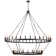 Neiges 54 - Light 60" Two Tier Large Farmhouse Rustic Candle Style Wagon Wheel Chandelier