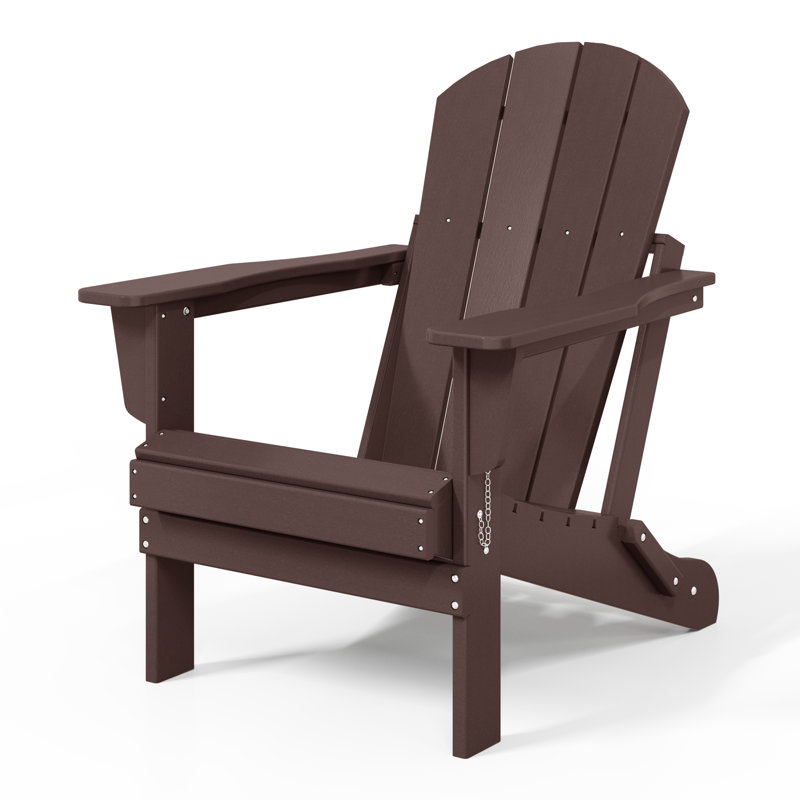 Chaise Adirondack pliante Vinnie, Brun foncé