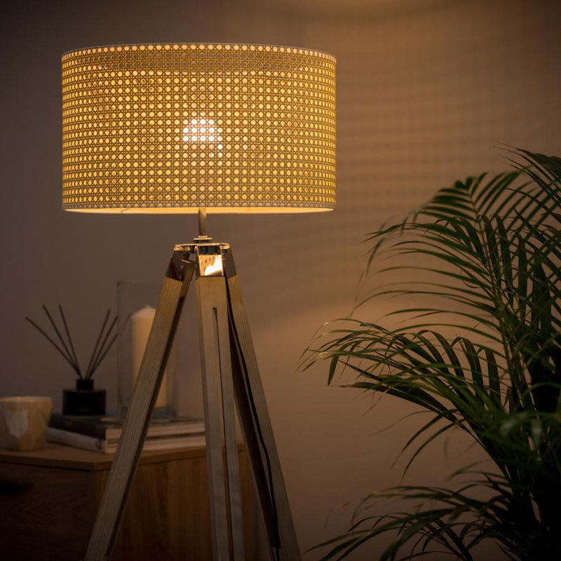 Bowers 144cm Brown Tripod Floor Lamp
