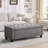 Tassone 48.8" W Polyester Upholstered Storage Bench-2043543436