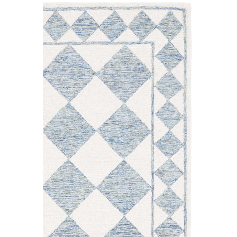 Tapis géométrique touffeté à la main Wharton, Rectangulaire 8 pi x 10 pi