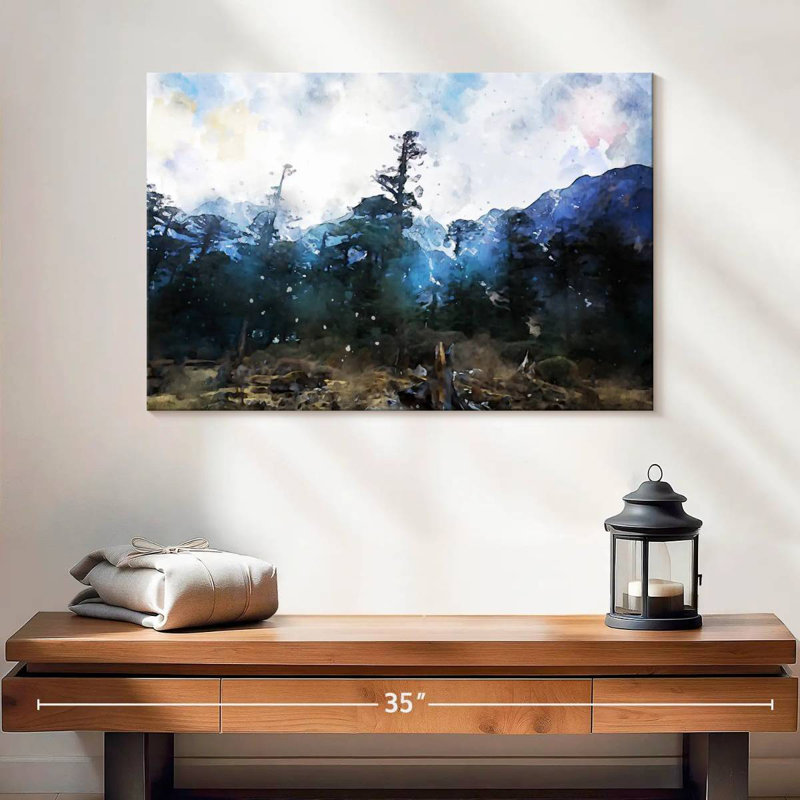 Avery Forest Abstract, 16" H x 24" W